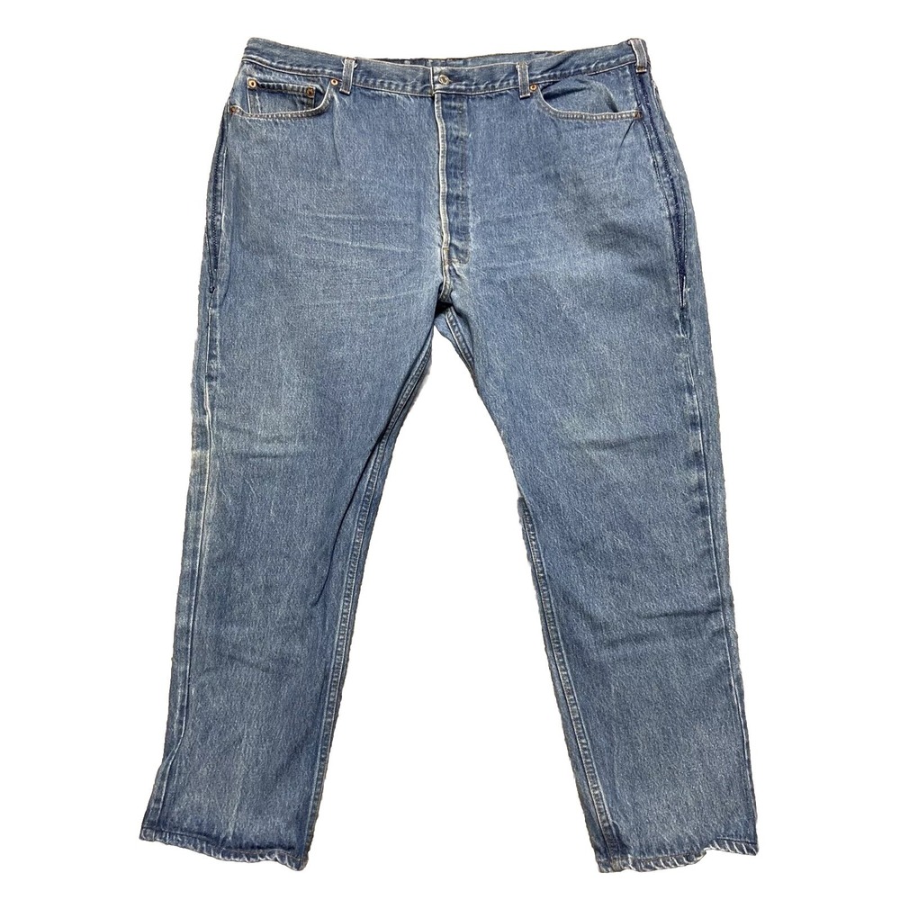 Vintage Levi's 501XX Straight Leg Jeans Mens Size 42x28 Blue (Tag Size 46x30)